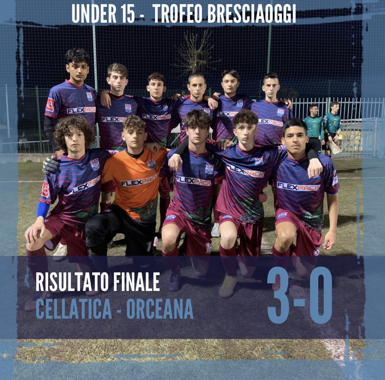 Flexpack per l’Orceana Calcio: grandi soddisfazioni per l’Under 15